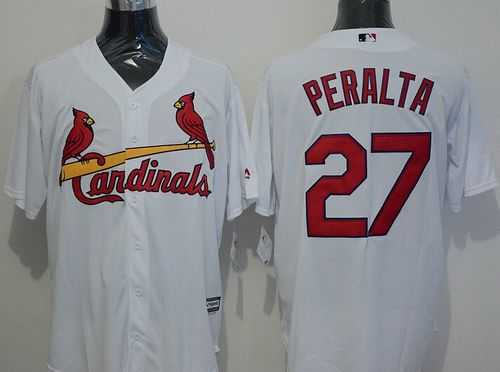 St. Louis Cardinals #27 Jhonny Peralta White New Cool Base Stitched MLB Jersey,We sell and wholesale St. Louis Cardinals #27 Jhonny Peralta White New Cool Base Stitched MLB Jersey on line form chian!